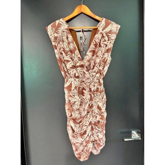 MISHA ORNELLA TROPICAL PRINT MINI DRESS SIZE 4 - Picture 3 of 8